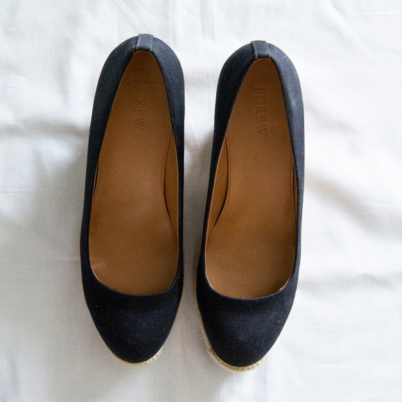 J. Crew Factory Canvas Espadrille Wedges - Picture 3 of 5